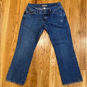 Abercrombie & Fitch Bootcut Jeans Y2K Low Rise Dark Wash Size 2